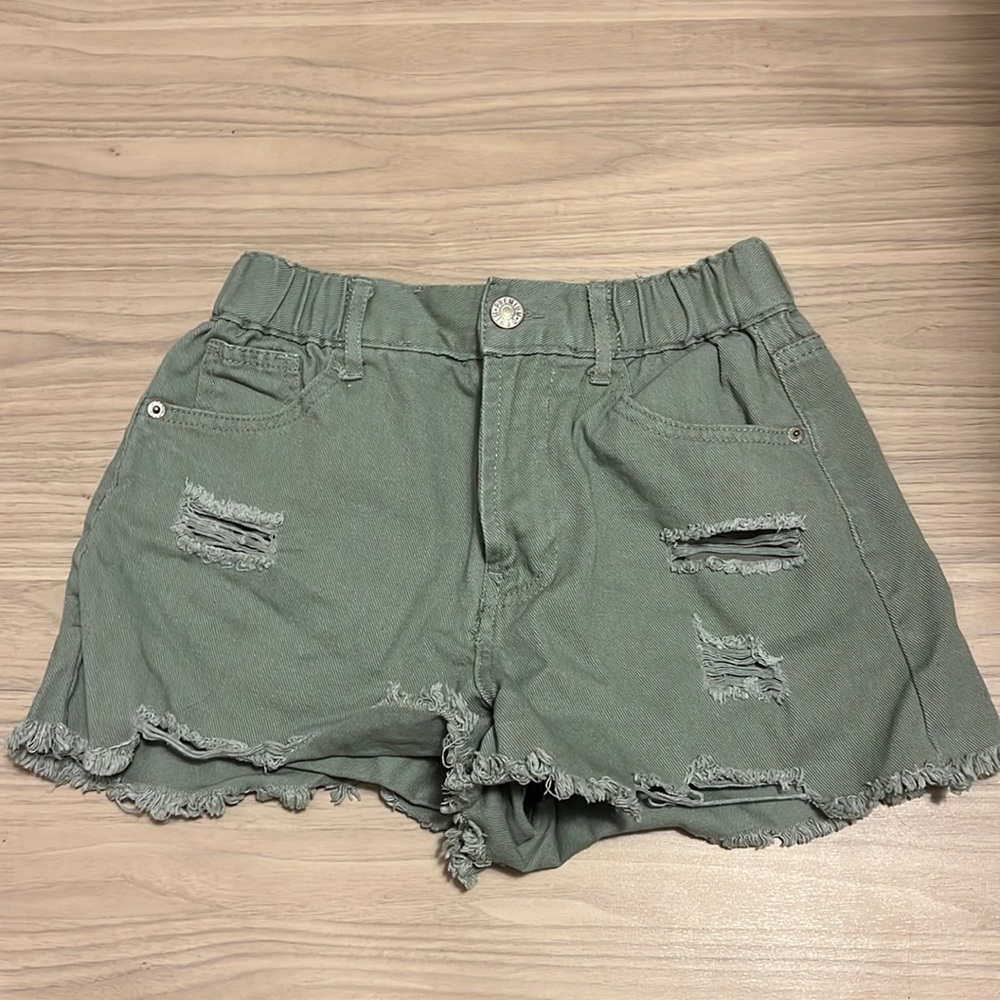 Love Tree Women's Juniors High Ripped Denim Shorts  size: Small